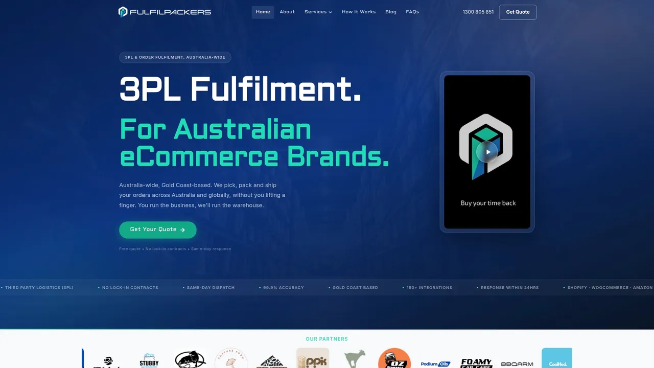Fulfilpackers 3PL fulfilment for Australian ecommerce