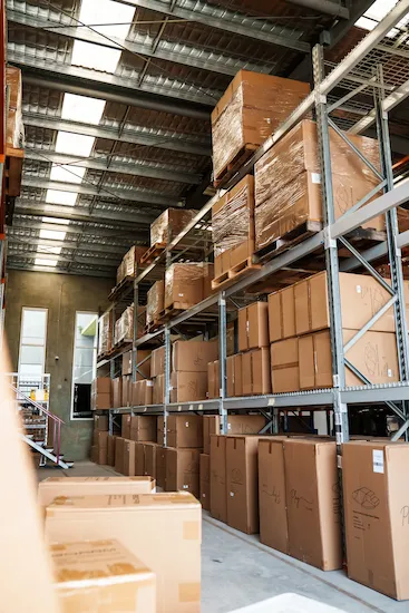 Inside the Fulfilpackers warehouse